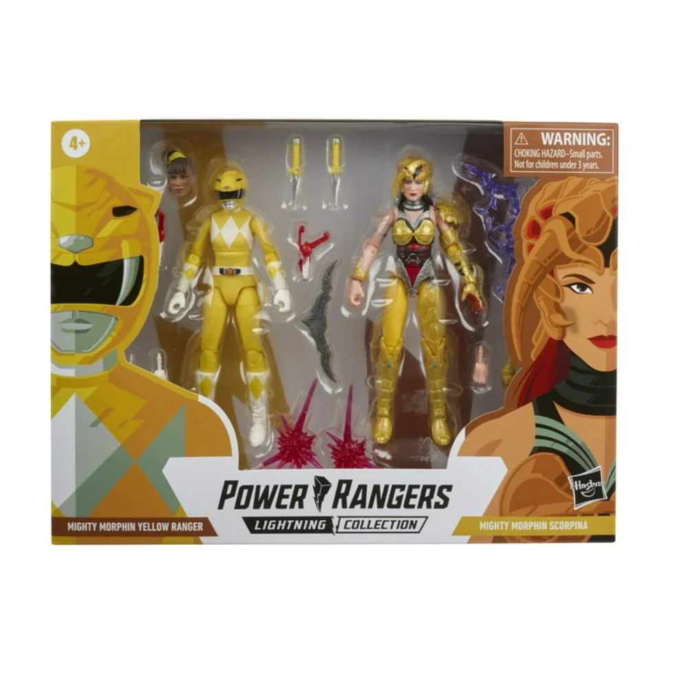 Power Rangers Lightning Collection Mighty Morphin Yellow Ranger vs Scorpina Set - Picture 1 of 9